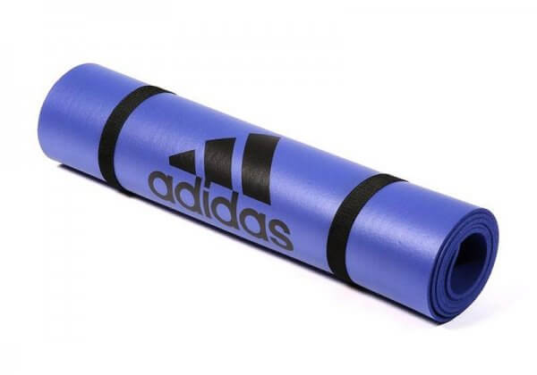 Коврик для йоги и фитнеса Adidas 6 мм синий.