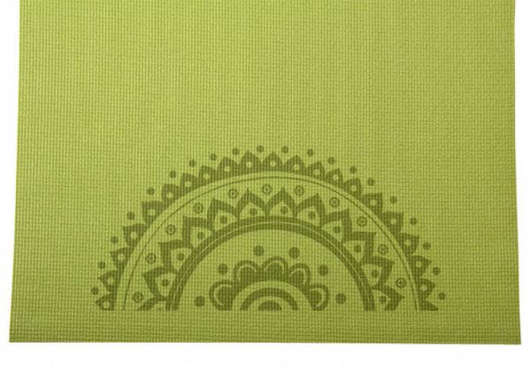 Коврик для йоги Leela Elephant / Mandala зелёное.