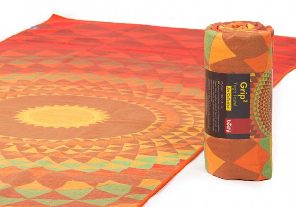 Мягкое йога-полотенце «оранжевая сфера» от Bodhi.